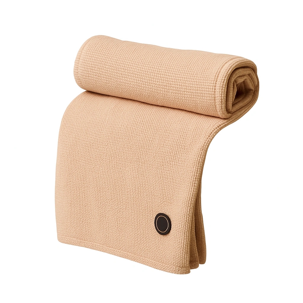 Wearable USB Heated Blanket Shawl with Three Heating Levels and 5000mAh Power Bank for Cozy Comfort Anywhere