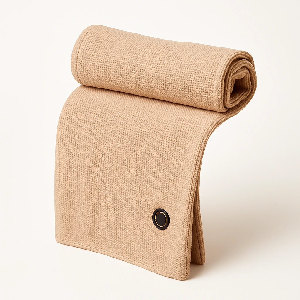 Wearable USB Heated Blanket Shawl with Three Heating Levels and 5000mAh Power Bank for Cozy Comfort Anywhere